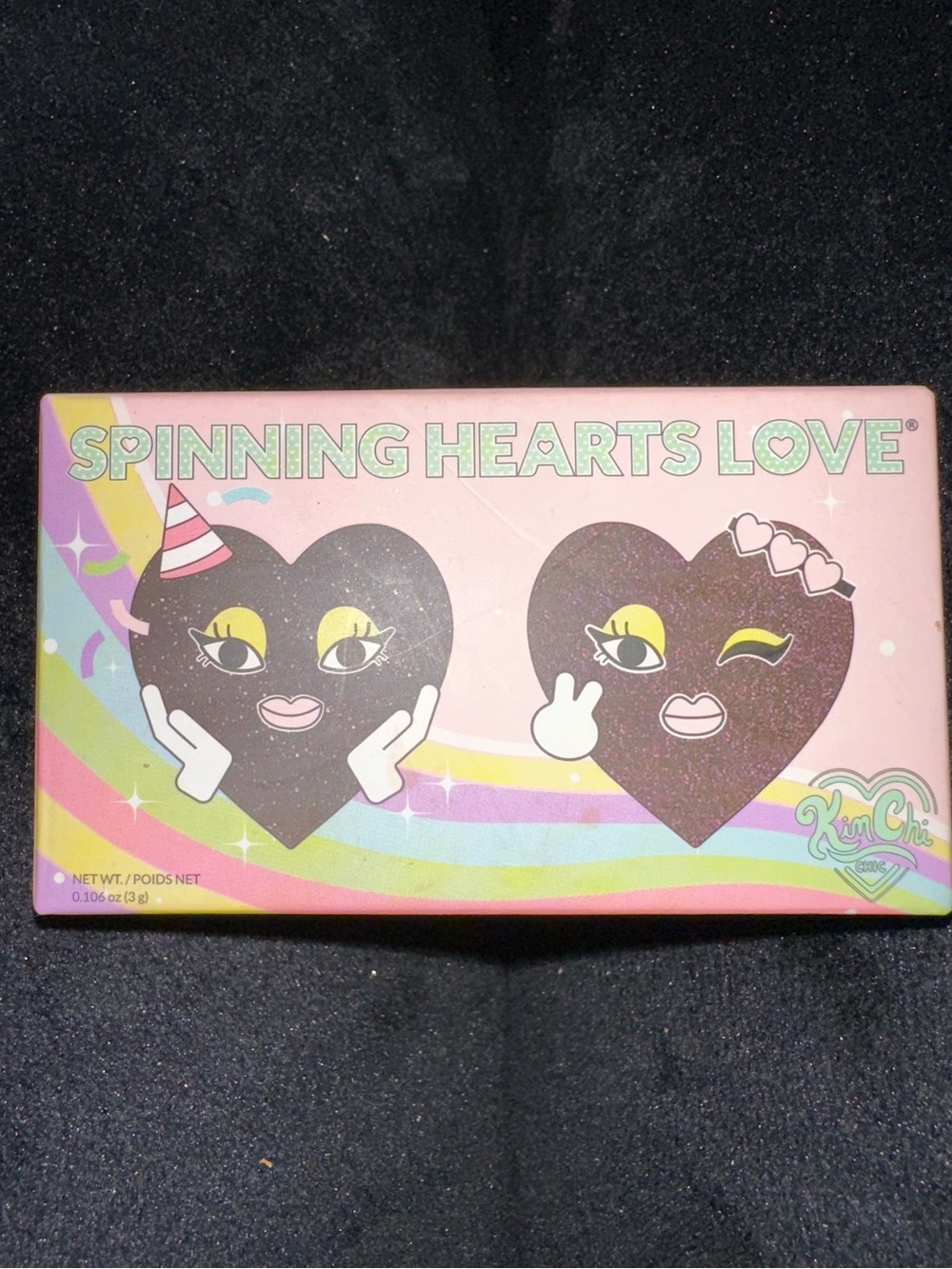 Love Spinning Hearts Love Pink Party Favor Box